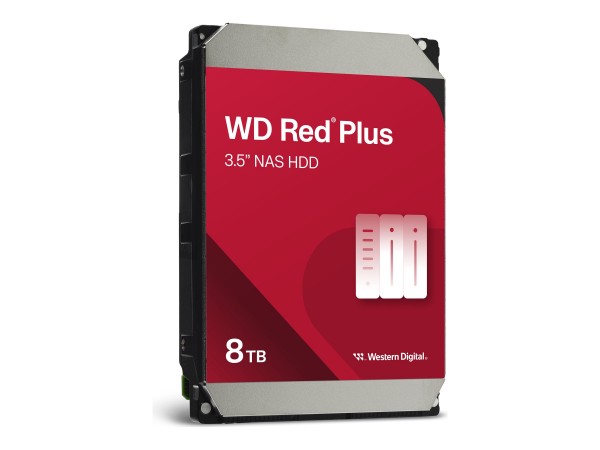 WD Red Plus - 8 TB - 5640 Giri/min - 256 MB - 3.5" - Serial ATA III