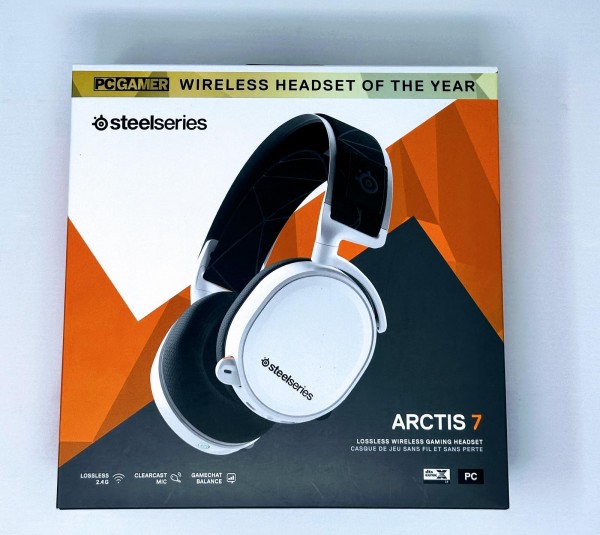 SteelSeries Arctis 7 Cuffie da Gioco - Bluetooth Wireless Surround DTS Headphone per PC e PS 4/5