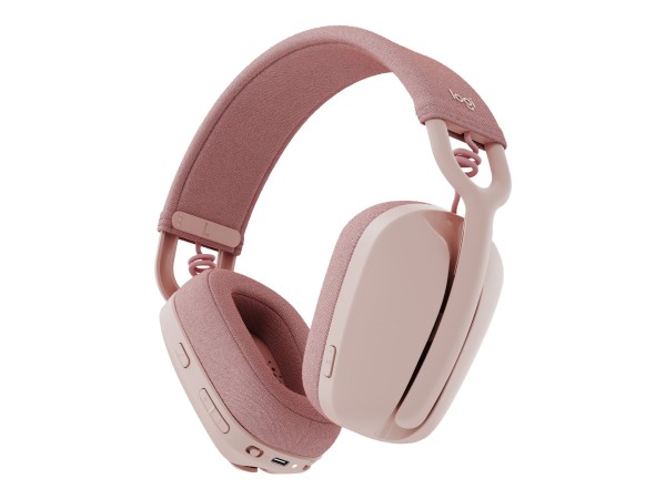 Logitech Zone Vibe 100 - Wireless - Musica e Chiamate - 185 g - Auricolare - Rosa
