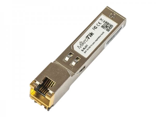 MikroTik S-RJ01 - Gigabit Ethernet - 10,100,1000 Mbit/s - 0,1 km - 1,25 Gbit/s - 0 - 85 °C - RoHS
