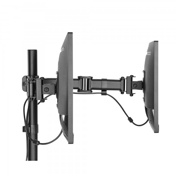 InLine Supporto da tavolo per 2x TFT / LCD / LED (27") - massimo 2x8 kg