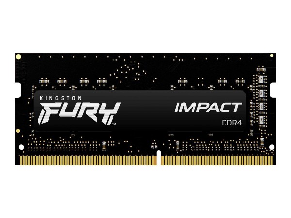 Kingston FURY 8GB 3200MT/s DDR4 CL20 SODIMM Impact - 8 GB - 1 x 8 GB - DDR4 - 260-pin SO-DIMM - Nero