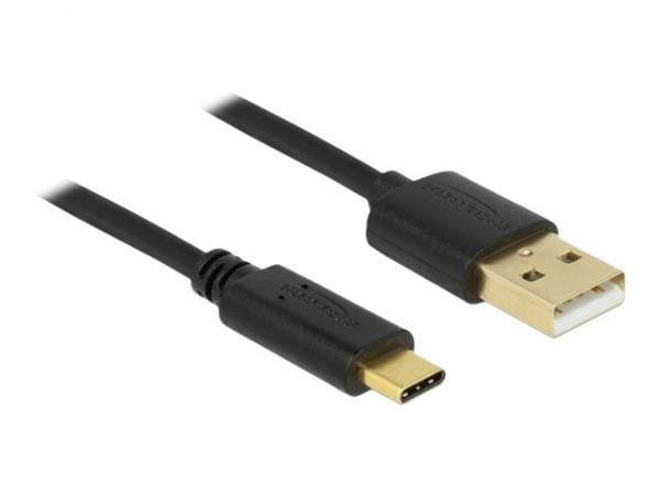 Delock 85209 - 3 m - USB A - USB C - USB 2.0 - 0,48 Gbit/s - Nero