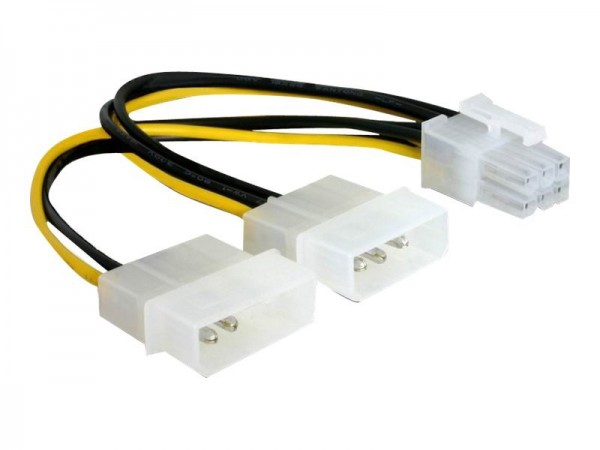 Delock Power Cable for PCI Express Card - 0.15m - 0,15 m