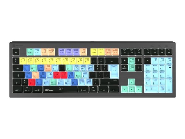 Logickeyboard LKB-CBASE-A2M-UK - Full-size (100%) - Cablato - USB - Tasto con meccanismo a forbici -