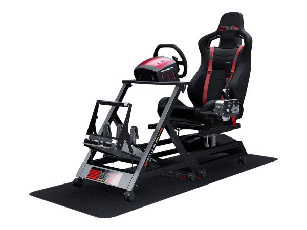 Next Level Racing GTTRACK - Sedile da corsa - 150 kg - 120 cm - 210 cm - Nero - Rosso - Gomma