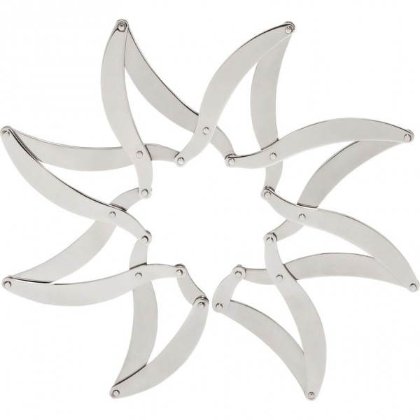 Alessi DUL01"Augh" Ausziehbarer Topfuntersatz aus Edelstahl