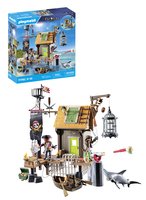 PLAYMOBIL Pirates Piratenhafen mit Seeräuber-Gefängnis - Aktion/Abenteuer - e