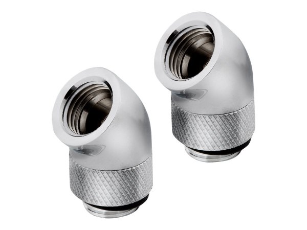 Corsair Hydro X Series 45° Rotary Adapter Twin Pack Chrome