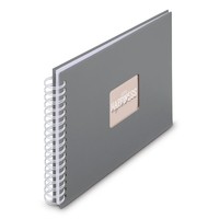 Hama Spiral-Album Fine Art 50 weiße Seiten Steingrau - Bürokleinmaterial