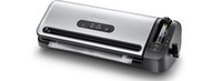FoodSaver FFS017X - Nero - Acciaio inox - Sigillatura sottovuoto - Pulsanti - Manopola - CE - 120 W