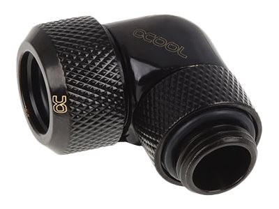 Alphacool 17393 - Guarnizione - Ottone - Nero - 1/4" - 90° - 21 mm