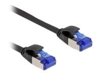Delock RJ45 Netzwerkkabel Cat.6a S/FTP Slim schwarz - Cavo - Rete