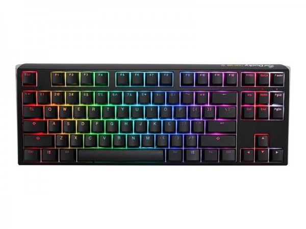 Ducky One 3 Classic TKL - Cablato - USB - Interruttore a chiave meccanica - LED RGB - Nero - Bianco