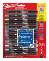 Sharpie Kreativmarker Rundspitze Acryl 12er schwarz/grau