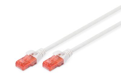 DIGITUS Cavo patch U/UTP CAT - LSZH - 1 m - Cat6 - U/UTP (UTP) - RJ-45 - RJ-45 - Bianco