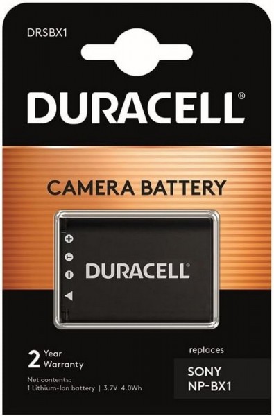Duracell DRSBX1 Batteria per Sony NP-BX1 - Nero
