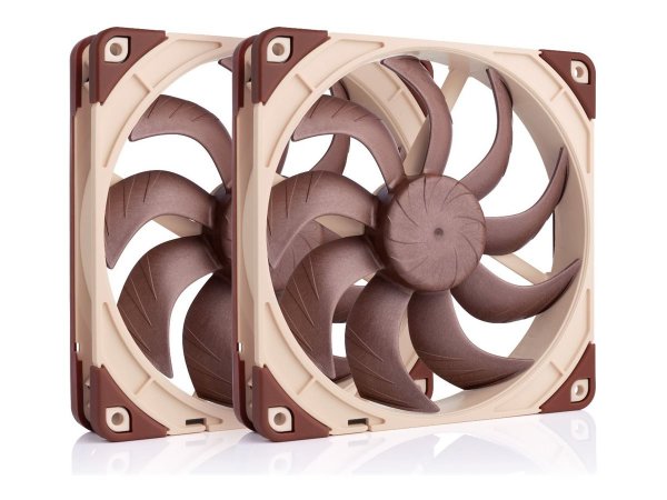 Noctua NF-A14x25 G2 PWM Sx2-PP - Gehäuseluefter - 140 mm Packung mit 2 - Case fan - 24,8 dB