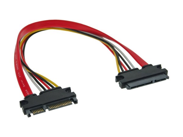 InLine Estensione di alimentazione interna SATA 6Gb/s+alim. - M-F - 0,30m