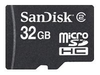 SanDisk microSDHC 32GB - 32 GB - MicroSDHC - Classe 4 - 4 MB/s - Resistente al gelo - Resistente agl