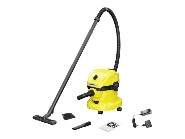 Kärcher WD 2-18 - 225 W - Aspiratore a cilindro - Secco e bagnato - Sacchetto per la polvere - 12 L