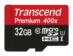Transcend 32GB microSDHC Class 10 UHS-I - 32 GB - MicroSDHC - Classe 10 - UHS - 90 MB/s - Nero - Ros