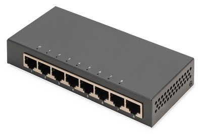 DIGITUS Switch Desktop Unmanaged Metallgeh. - Interruttore - 1 Gbps