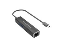 Conceptronic ABBY13B - Cablato - USB 3.2 Gen 1 (3.1 Gen 1) Type-C - 10,100,1000 Mbit/s - IEEE 802.1Q