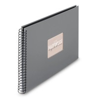 Hama Spiral-Album Fine Art 50 schwarze Seiten Steingrau - Bürokleinmaterial