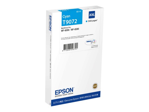 Epson Wf-6xxx Ink Cartridge Cyan Xxl - Originale - Cartuccia di inchiostro