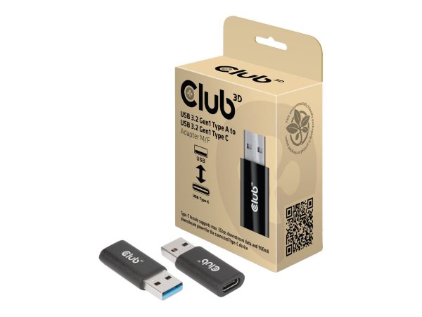 Club 3D USB-Adapter - USB Typ A (M) zu USB-C (W)