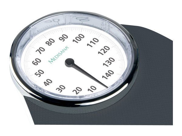 Medisana GmbH Medisana PSD - Bilancia pesapersone meccanica - 150 kg - 500 g - Nero - Bianco - Metal