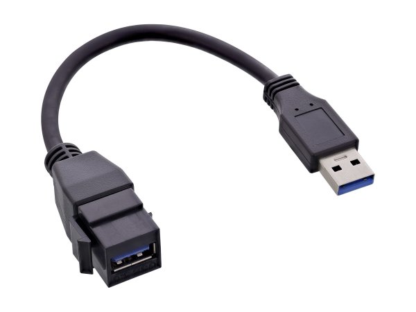 InLine Cavo adattatore USB 3.2 Gen1 - USB A maschio / Keystone femmina - 0,2m
