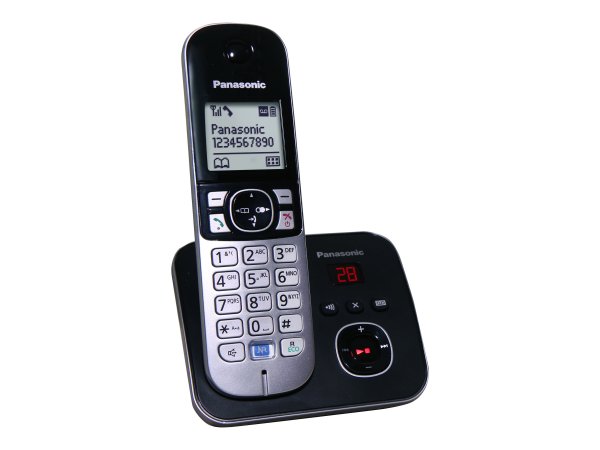 Panasonic KX-TG6821GB - Telefono DECT - 120 voci - Identificatore di chiamata - Nero