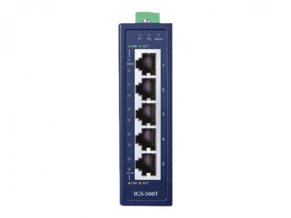 Planet IGS-500T - Non gestito - Gigabit Ethernet (10/100/1000) - Full duplex - Montabile a parete