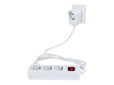 REV Ritter Powersplit - Verlängerungsschnur - 3500 Watt - Ausgangsbuchsen 4 Stromversorgung - Strip