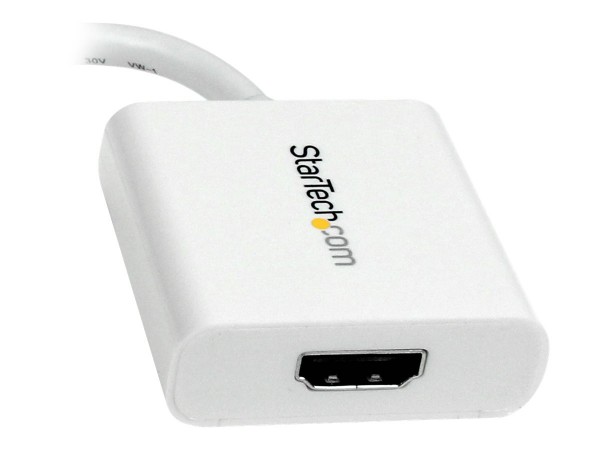 StarTech.com Mini DisplayPort to HDMI Adapter - White - Adattatore - Digitale/display/video