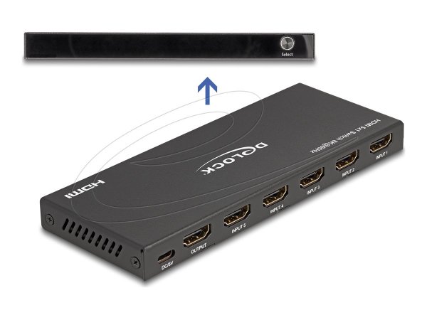 Delock HDMI Switch 5 x in zu 1 - Cavo - Digitale/display/video