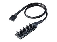 Akasa Flexa FP5H PWM Splitter Hub Black - Cavo - Alimentazione/alimentazione