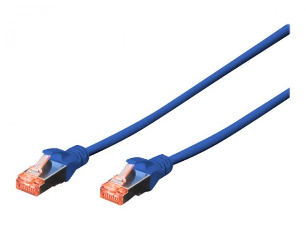 DIGITUS Cavo patch CAT 6 S/FTP - 2 m - Cat6 - S/FTP (S-STP) - RJ-45 - RJ-45 - Blu