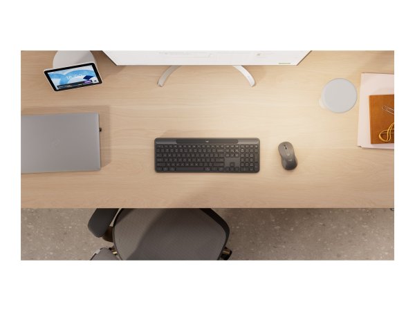Logitech Slim Solar+ for Business - Graphite - CH - Tastiera - QWERTZ