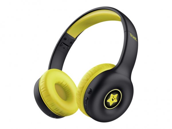 Trust Nouna Kabeloser Kopfhörer für Kinder - Schwarz - Cuffie - 20 KHz