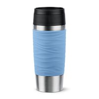 EMSA TRAVEL MUG Waves Thermobecher hellblau/edelstahl 0.36 Liter