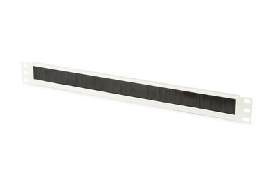 DIGITUS Striscia spazzola per cavi per custodie da 483 mm (19") - Pannello nascosto - Grigio - 1 pz