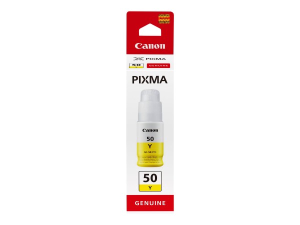Canon GI-50 Y - Resa elevata - Flacone d'inchiostro - Giallo - Giallo - Inchiostro a base di pigment