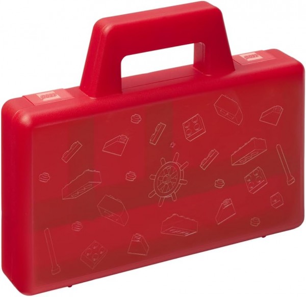 LEGO Scatola Porta LEGO R.C. To Go Rossa 40870001 – Organizer Mattoncini