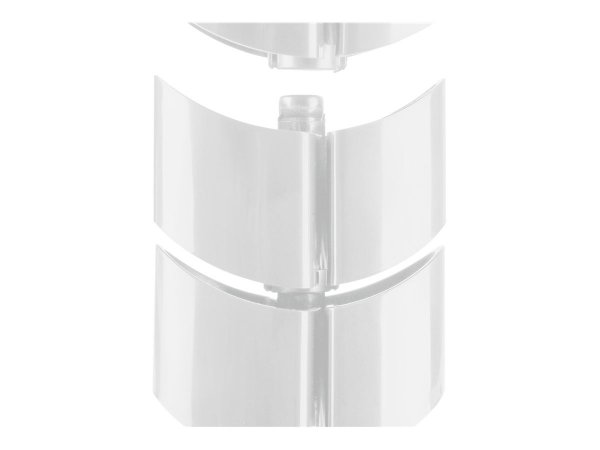 InLine Canalina flessibile - verticale per tavoli - 2 camere - 0,80m bianco