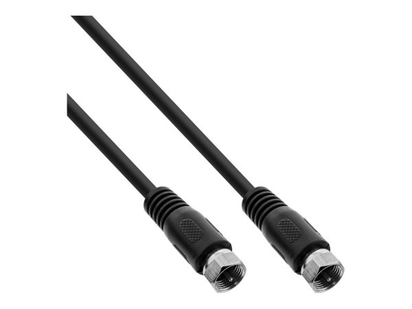 InLine Cavo antenna SAT - spinotti F - fattore di schermatura >75dB - nero - 5m