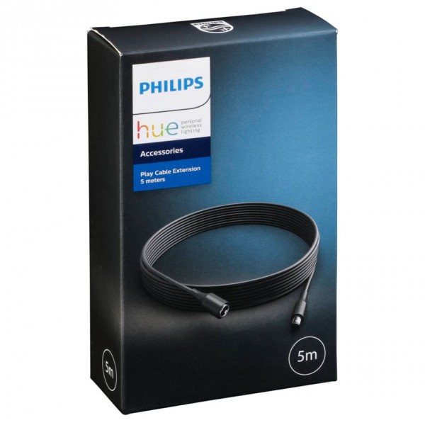 Philips Hue White and Color ambiance Hue Play Cavo Estensione 5m Nero - Cavo di prolunga - Nero - Si
