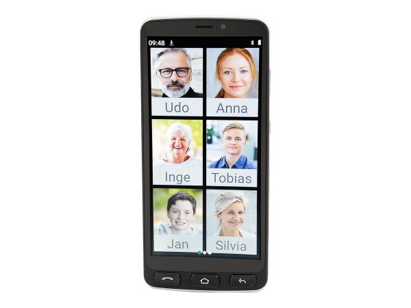 Olympia Neo schwarz - 14 cm (5.5") - 2 GB - 16 GB - 8 MP - Android 10 - Nero - Argento